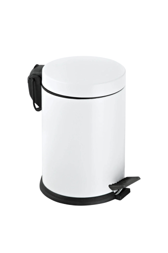 Eforeca Beyaz 12L Düz/Smooth Classic Çöp Kovası - 1