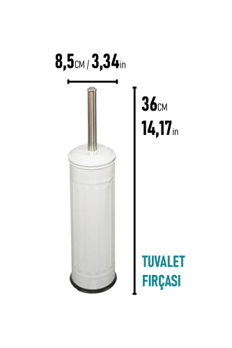 Eforeca Beyaz 5L Çizgili/Grooved Retro 2'li Banyo Seti - 3