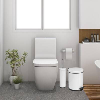 Eforeca Beyaz 5L Düz/Smooth Classic 4'lü Banyo Seti - 3