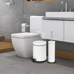 Eforeca Beyaz 5L Düz/Smooth Classic 4'lü Banyo Seti - 4