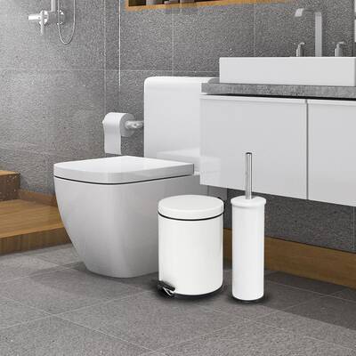 Eforeca Beyaz 5L Düz/Smooth Classic 4'lü Banyo Seti - 4