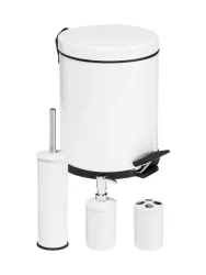 Eforeca Beyaz 5L Düz/Smooth Classic 4'lü Banyo Seti 
