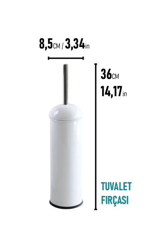 Eforeca Beyaz - Düz/Smooth Classic Bon Tuvalet Fırçası - 2