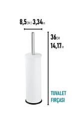 Eforeca Beyaz - Düz/Smooth Classic Tuvalet Fırçası - 2