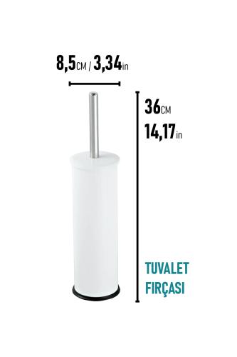 Eforeca Beyaz - Düz/Smooth Classic Tuvalet Fırçası - 2
