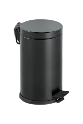 Eforeca Black 16L Düz/Smooth Classic Trash Bin 