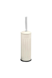 Eforeca Cream - Çizgili/Grooved Retro Toilet Brush 