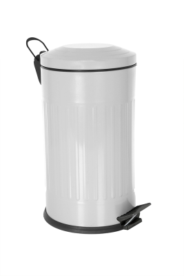 Eforeca Gri 16L Çizgili/Grooved Retro Çöp Kovası - 1