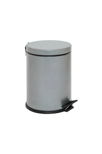 Eforeca Gri 5L Düz/Smooth Classic Çöp Kovası - 1