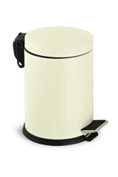 Eforeca Krem 12L Düz/Smooth Classic Çöp Kovası 