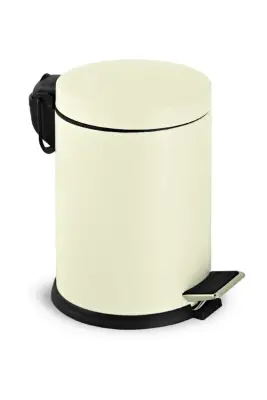 Eforeca Krem 12L Düz/Smooth Classic Çöp Kovası - 1