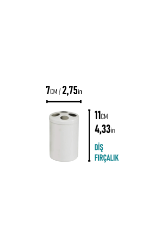 Eforeca Krem 5L Düz/Smooth Classic 4'lü Banyo Seti - 4
