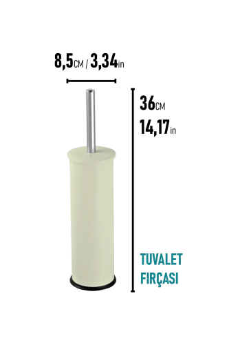 Eforeca Krem - Düz/Smooth Classic Tuvalet Fırçası - 2