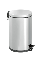 Eforeca Krom 16L Düz/Smooth Inox Çöp Kovası 