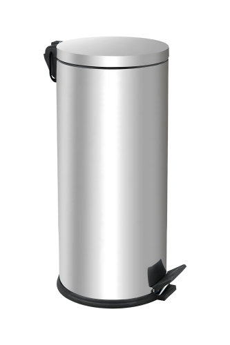 Eforeca Krom 25L Düz/Smooth Inox Çöp Kovası - 1