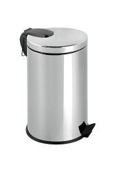 Eforeca Krom 30L Düz/Smooth Inox Çöp Kovası 