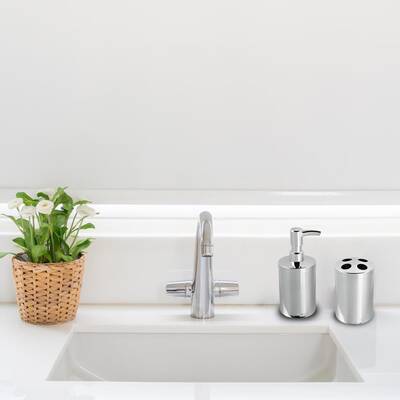 Eforeca Krom 5L Düz/Smooth Inox 4'lü Banyo Seti - 6