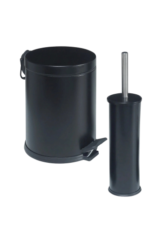 Eforeca Siyah 5L Düz/Smooth Classic 2'li Banyo Seti - 1