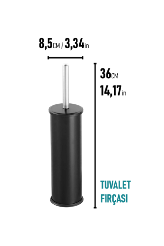 Eforeca Siyah 5L Düz/Smooth Classic 4'lü Banyo Seti - 3