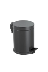 Eforeca Siyah 5L Düz/Smooth Classic Çöp Kovası 